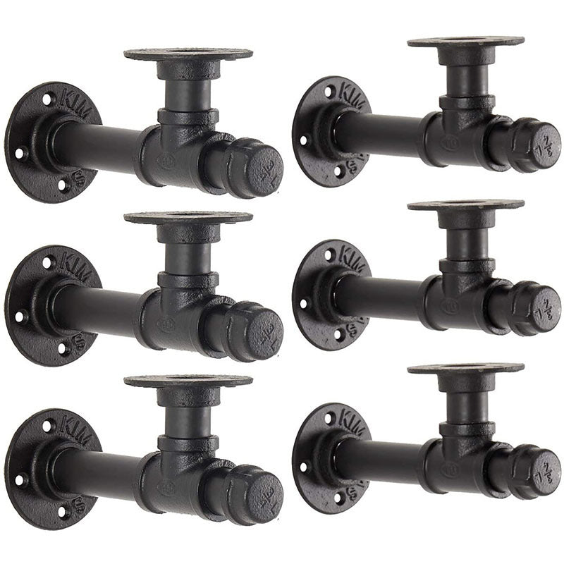 Iron pipe wall storage rack