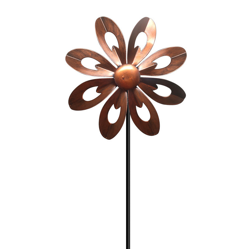 Ironwork rotating windmill