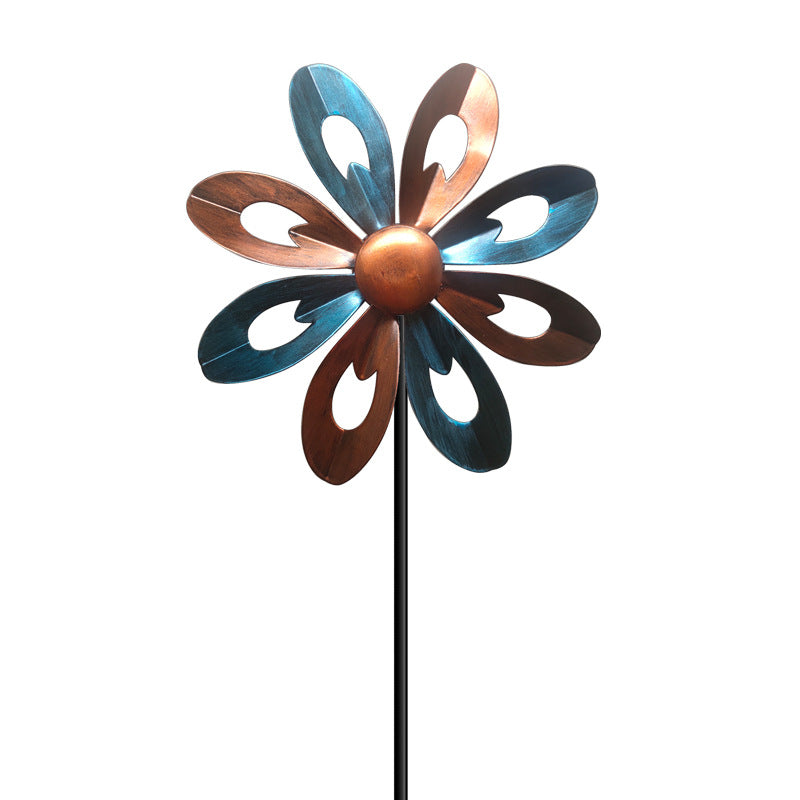 Ironwork rotating windmill