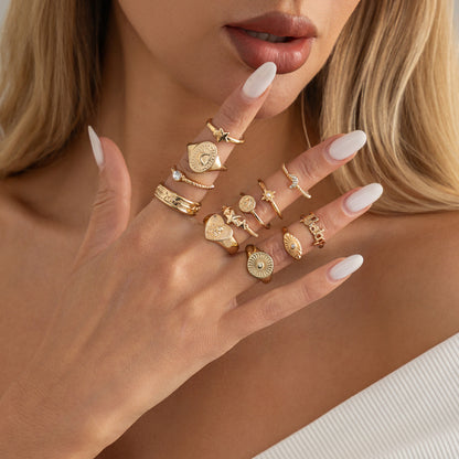 Irregular adjustable ring