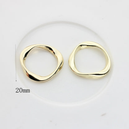 Irregular Circle Alloy Pendant for Jewelry Making
