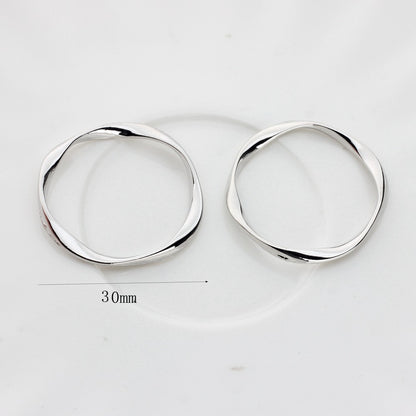 Irregular Circle Alloy Pendant for Jewelry Making