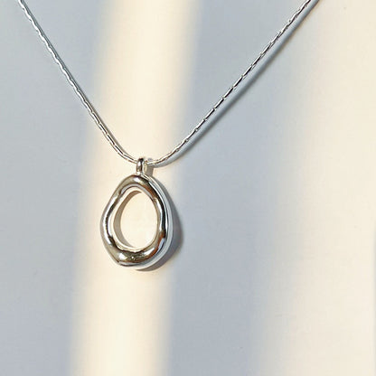 Irregular Circle Copper Necklace