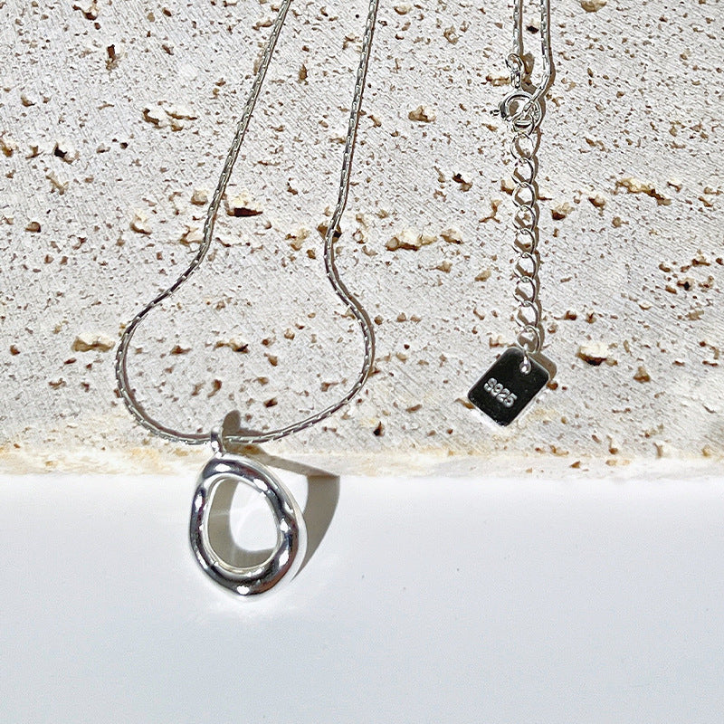 Irregular Circle Copper Necklace