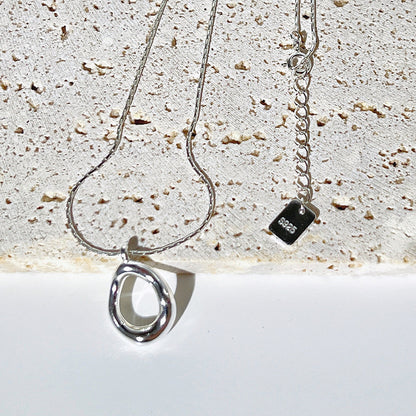 Irregular Circle Copper Necklace