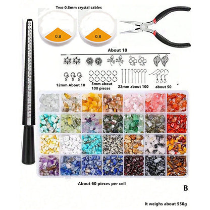 Irregular Crystal Gravel Beads DIY Jewelry Making Set
