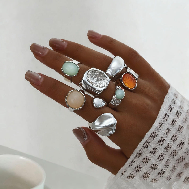 Irregular diamond ring