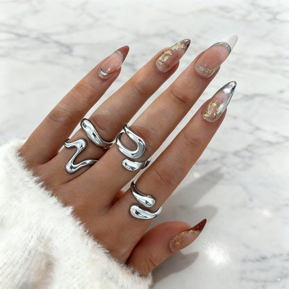 Irregular diamond ring