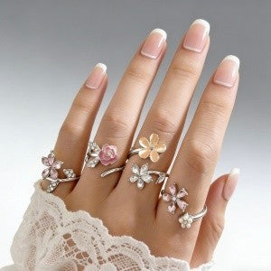 Irregular diamond ring