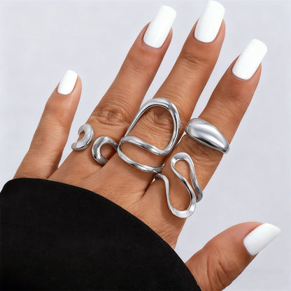 Irregular diamond ring