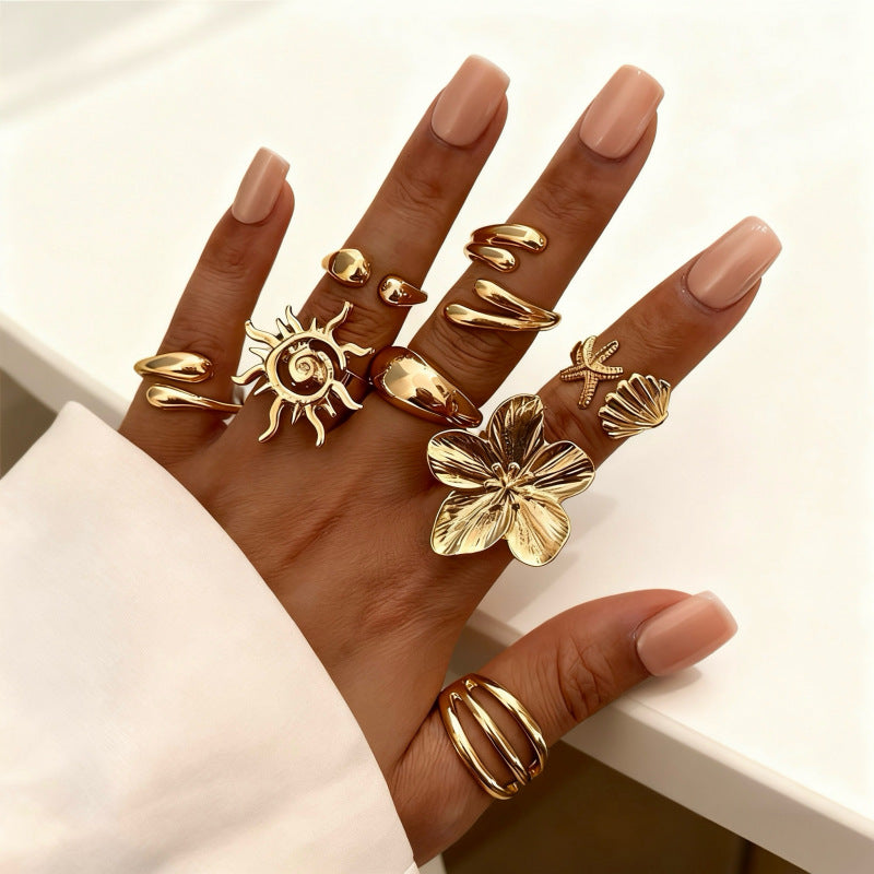 Irregular diamond ring