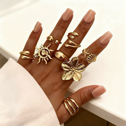 Irregular diamond ring