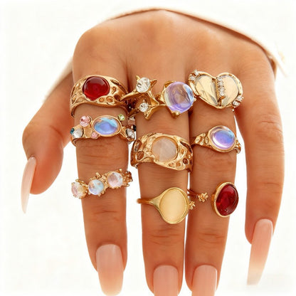 Irregular diamond ring
