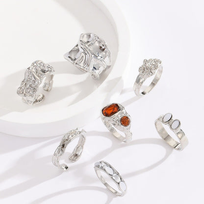 Irregular diamond ring