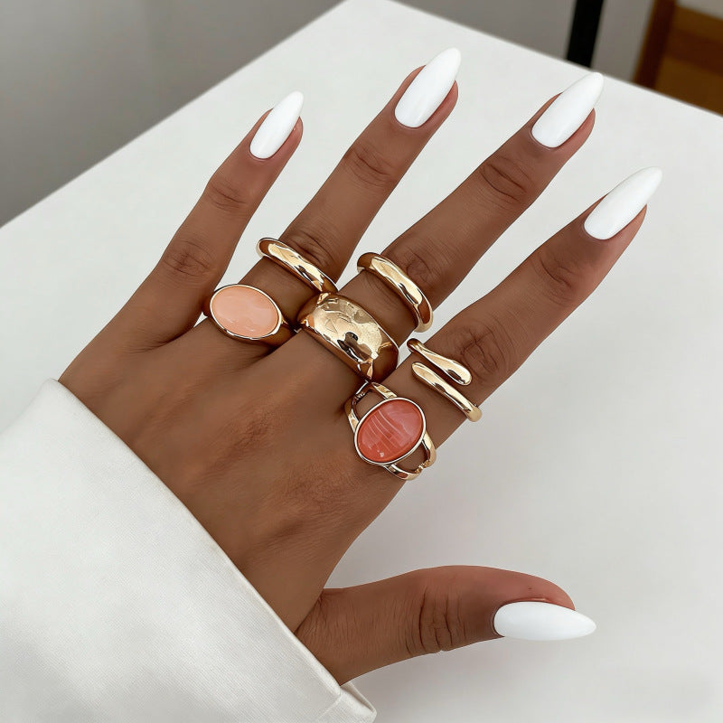 Irregular diamond ring