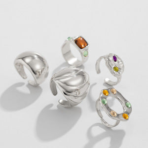 Irregular diamond ring