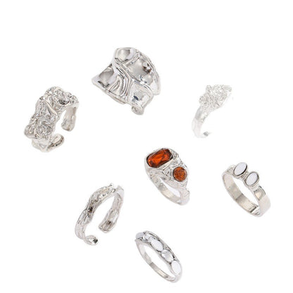 Irregular diamond ring