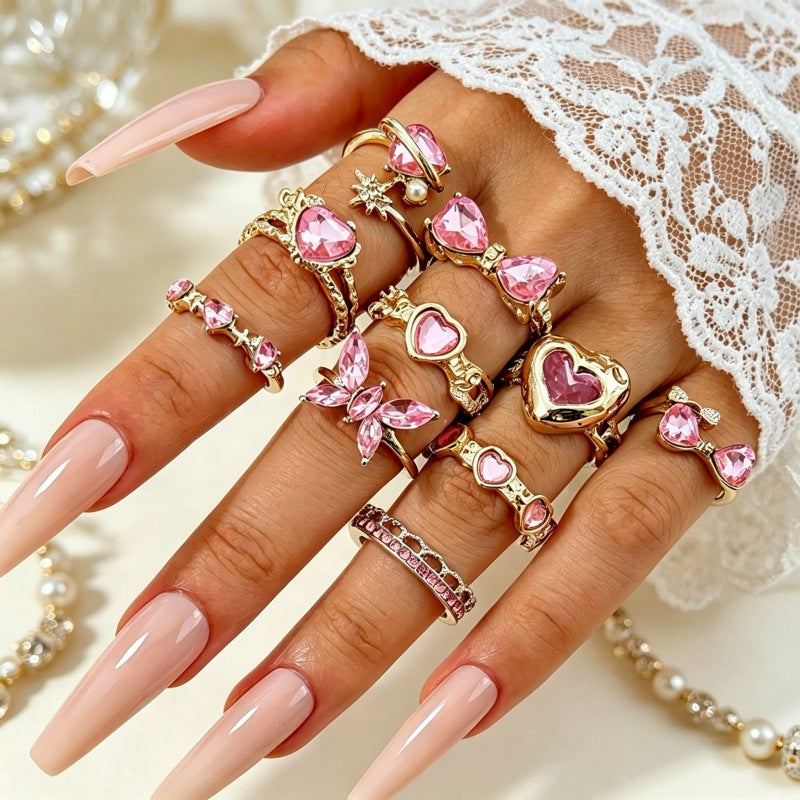 Irregular diamond ring