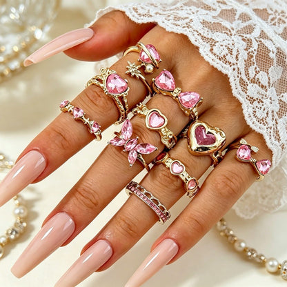 Irregular diamond ring