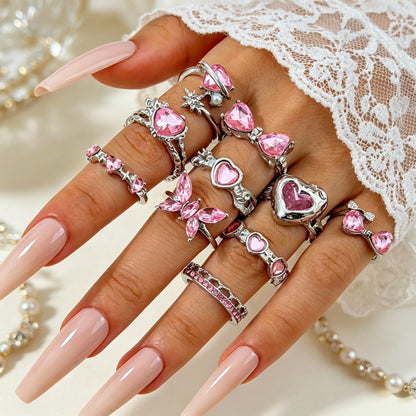 Irregular diamond ring