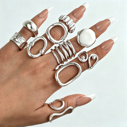 Irregular diamond ring