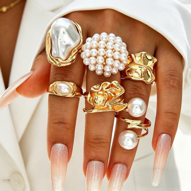 Irregular diamond ring