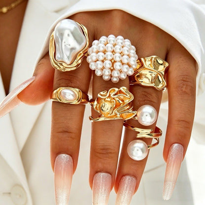 Irregular diamond ring