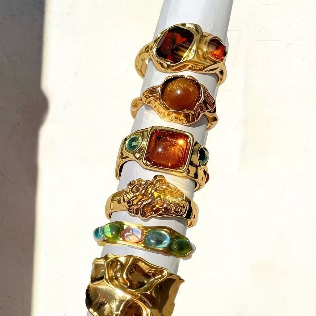 Irregular diamond ring