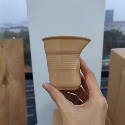 Irregular French ceramic mugs