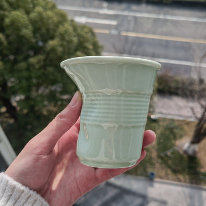 Irregular French ceramic mugs