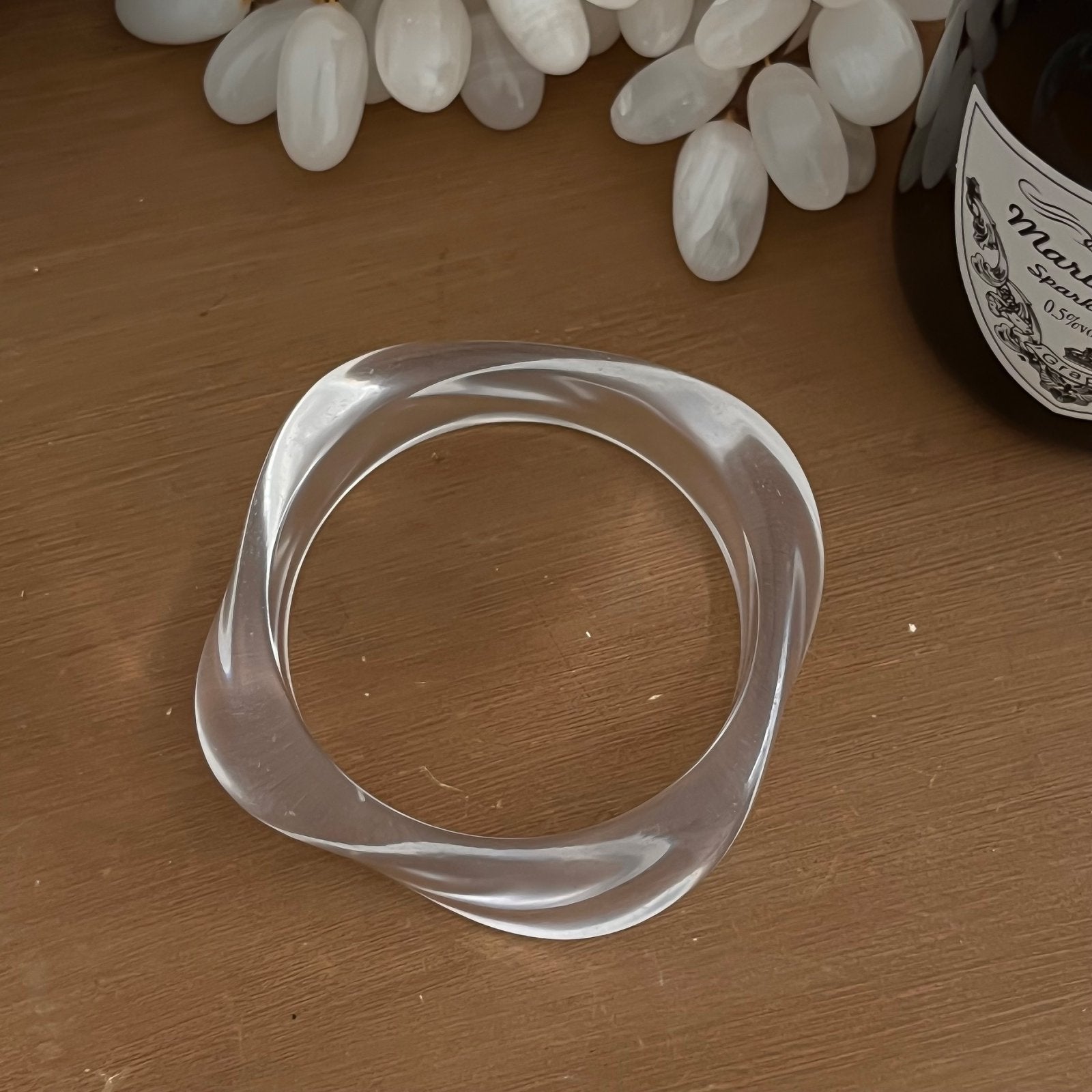 Irregular Geometric Resin Bracelet for Women