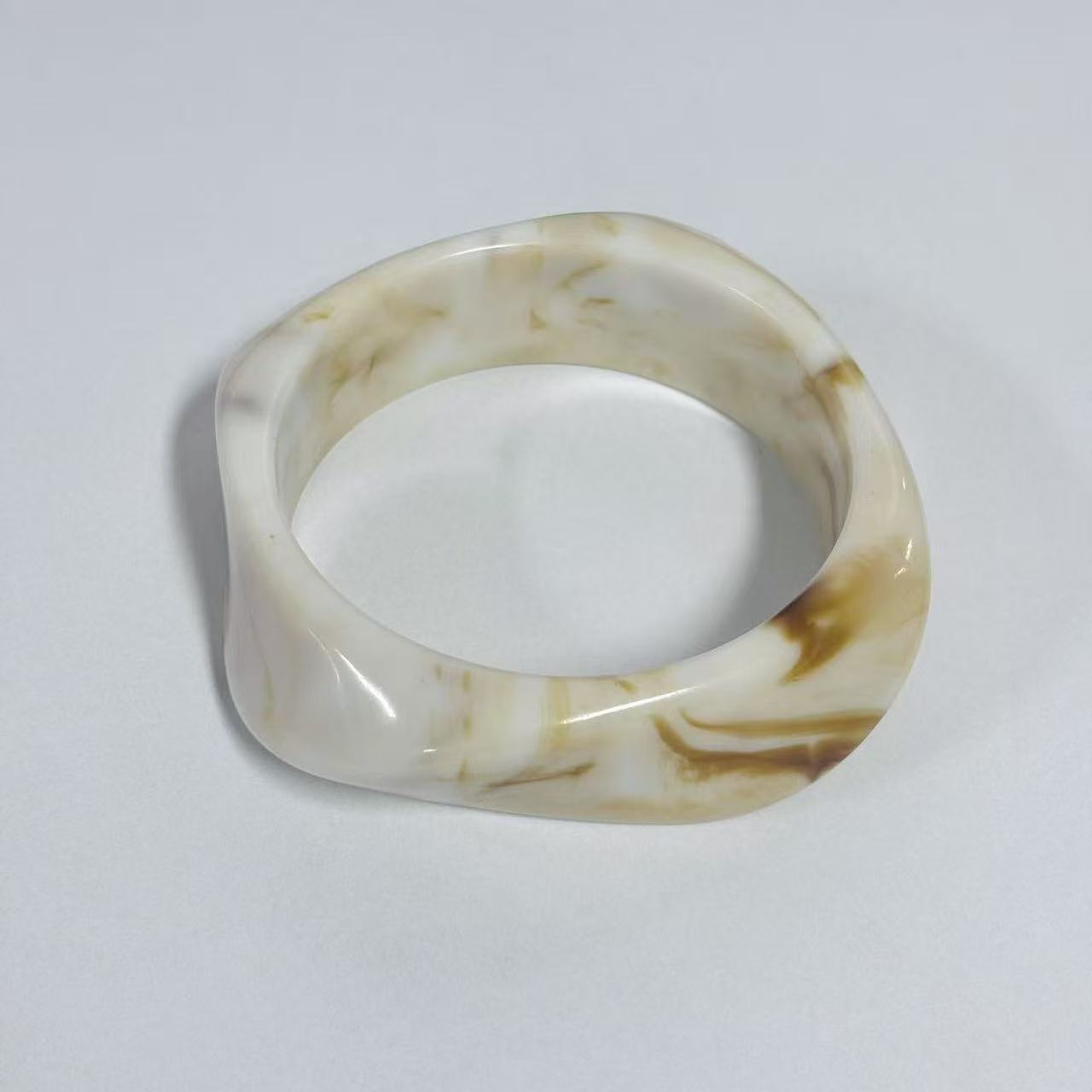 Irregular Geometric Resin Bracelet for Women