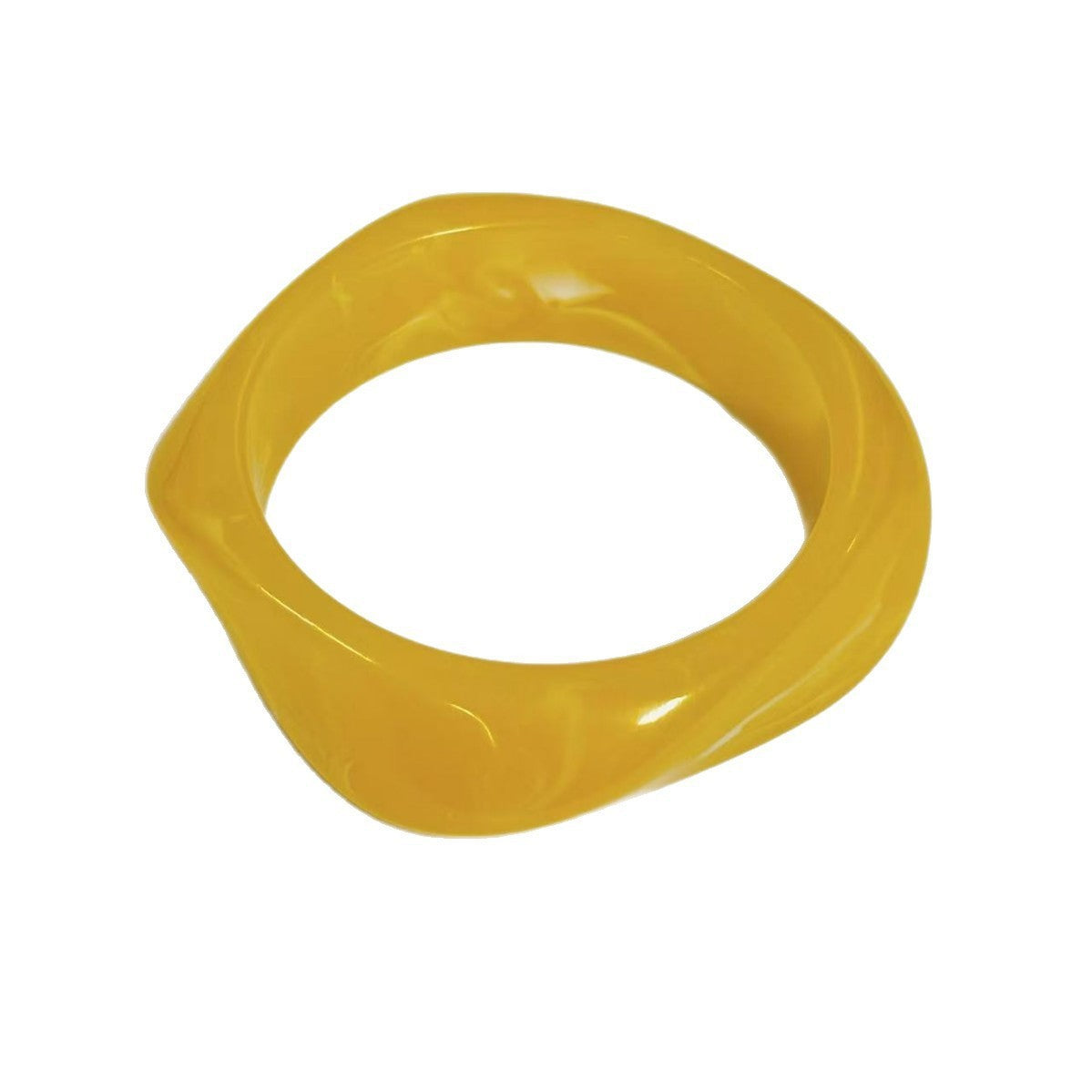 Irregular Geometric Resin Bracelet for Women
