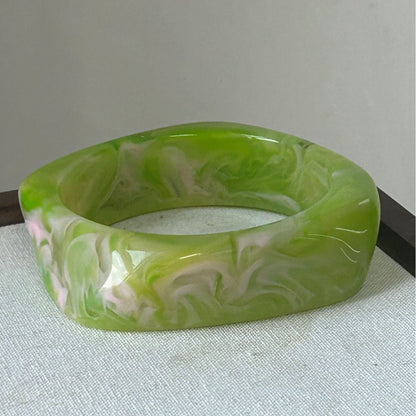 Irregular Geometric Resin Bracelet for Women