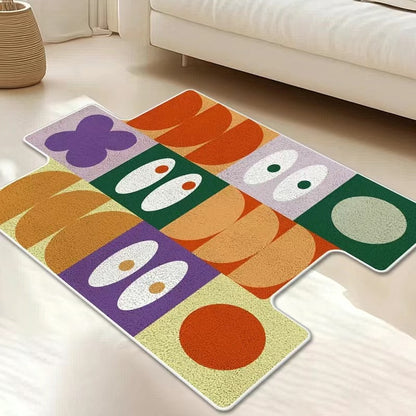 Irregular Imitation Cashmere Floor Mat