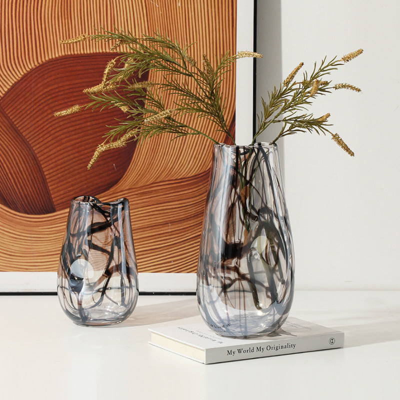 Irregular Lines Glass Vase