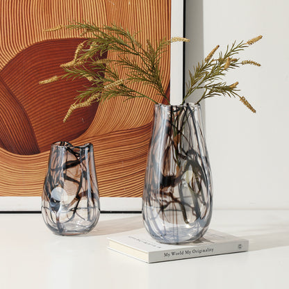 Irregular Lines Glass Vase
