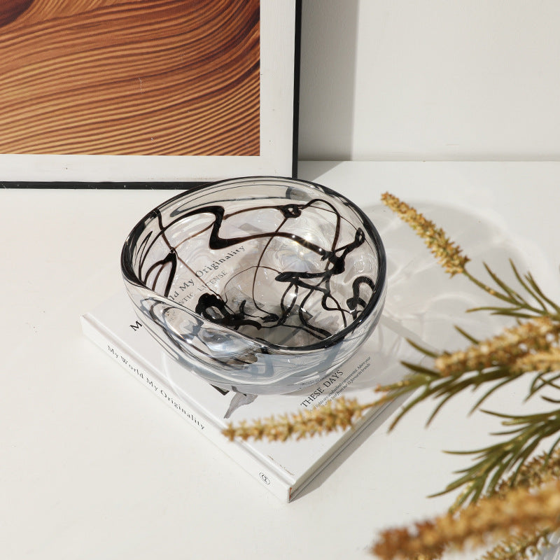 Irregular Lines Glass Vase