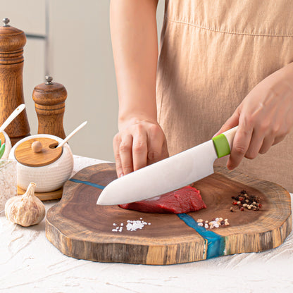 Irregular log cutting board