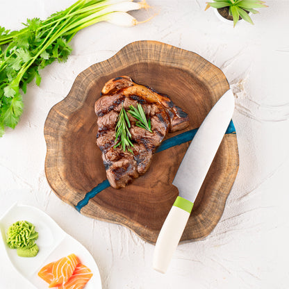 Irregular log cutting board