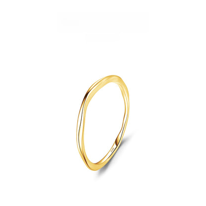 Irregular pleated ring