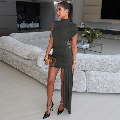 Irregular sleeveless dress