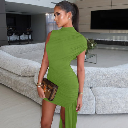 Irregular sleeveless dress