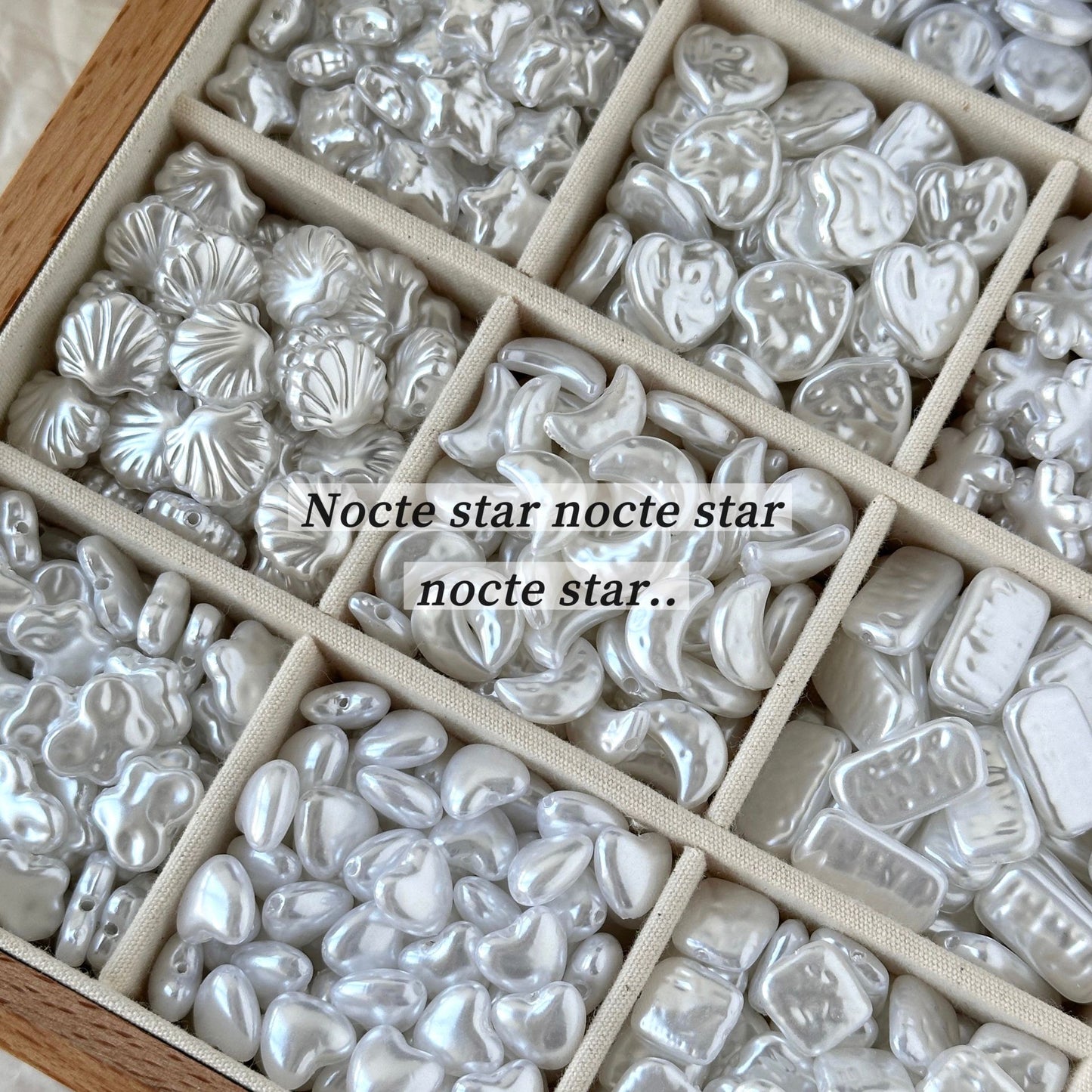 Irregular through-hole imitation pearl