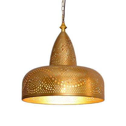 Islamic Style Metal Etched Chandelier with LED Lighting