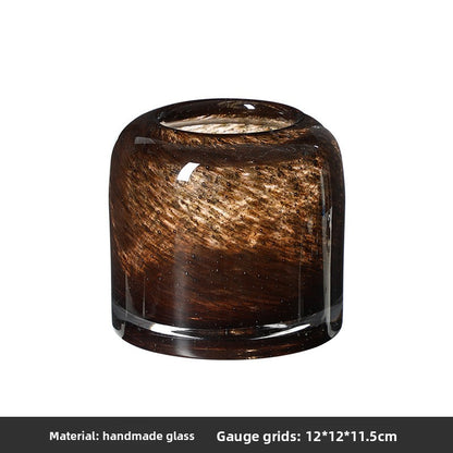 Italian Minimalist Glass Flower Vase