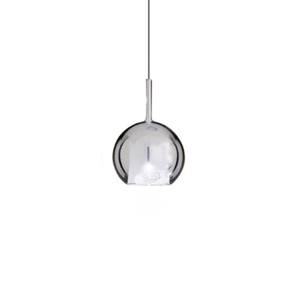 Italian minimalist glass multi-head LED chandelier