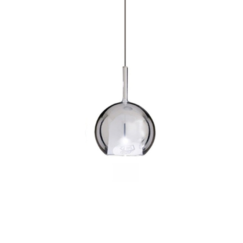 Italian minimalist glass multi-head LED chandelier