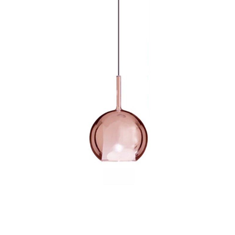 Italian minimalist glass multi-head LED chandelier