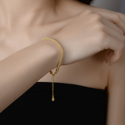 Italian plain chain bracelet